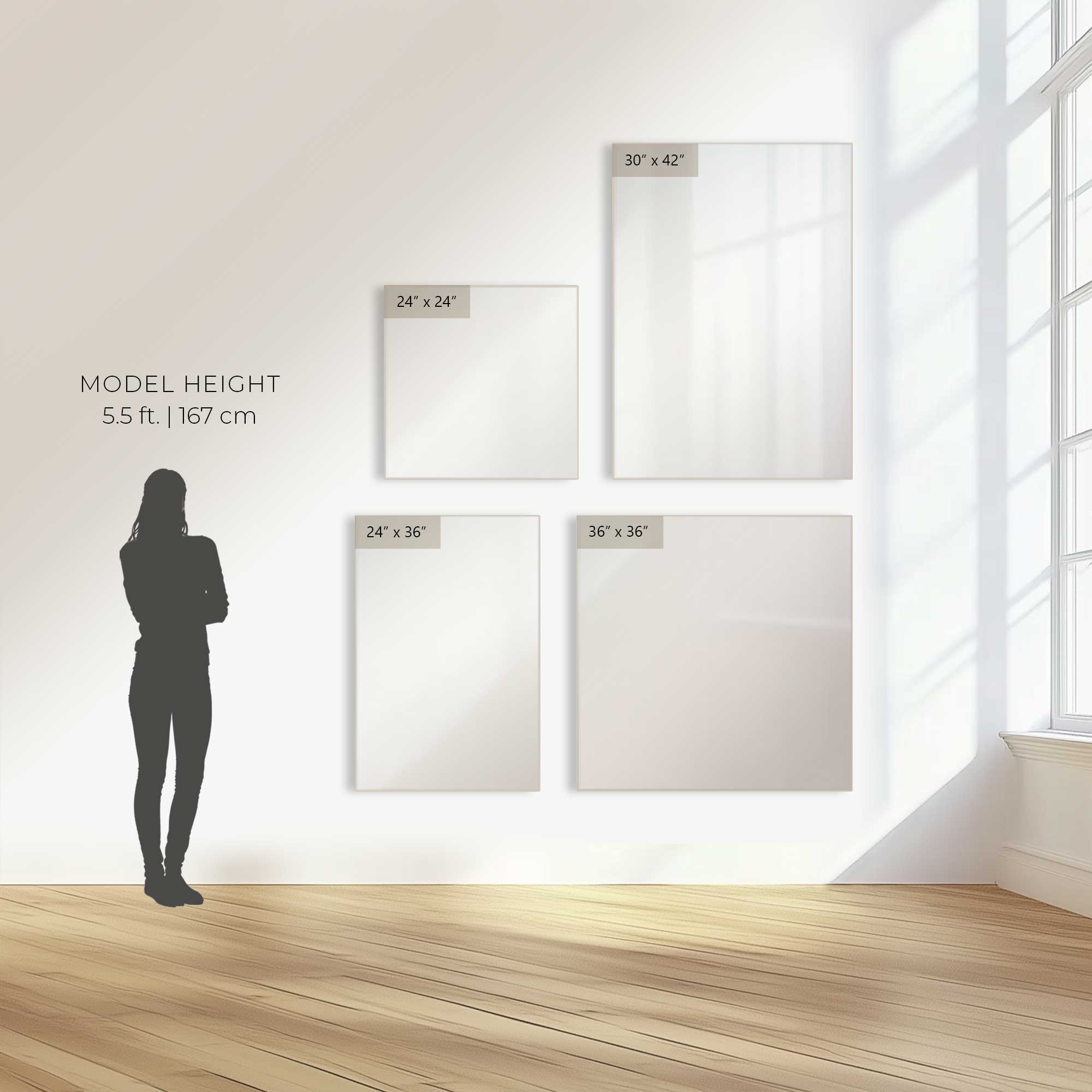 Stylish Gold Modern Wall Mirror - Elegant Home Decor for Living Room, Bedroom & Entryway - Perfect for Selfies, Vanity & Interior Design