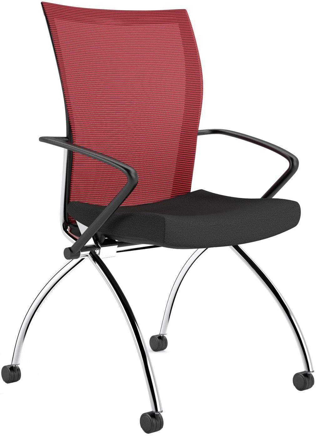 Safco Mayline Valore High Back Mesh Folding Chair with Arms - 2 Pack [TSH1] - Ergonomic Office & Conference Room Seating for Comfortable Meetings & Events