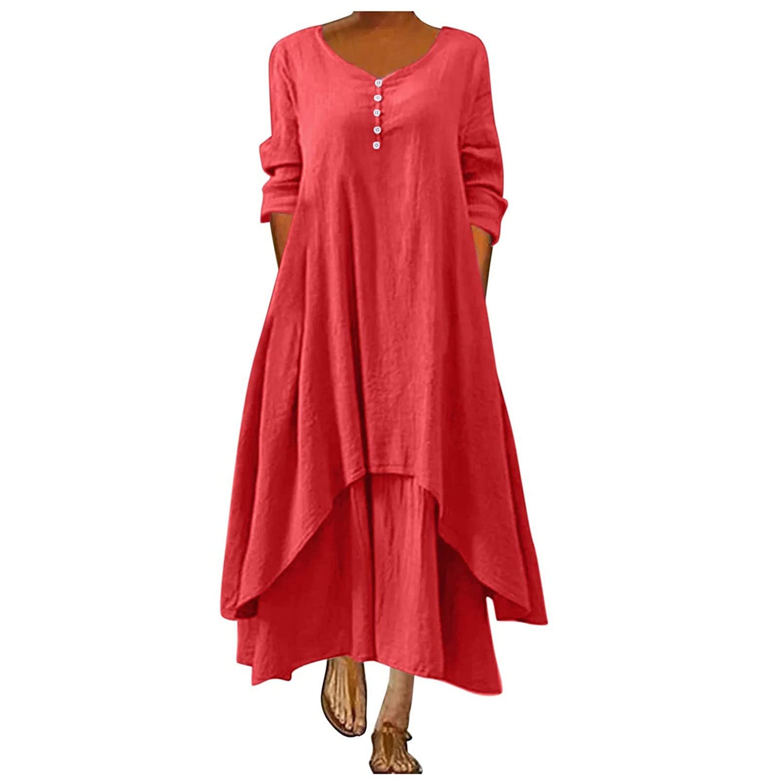Plus Size Hawaiian Sun Dresses for Women - Floral Loose Long Maxi Dress | Oversized Bohemian Summer Caftan | Beach Cover Up & Vacation Outfit