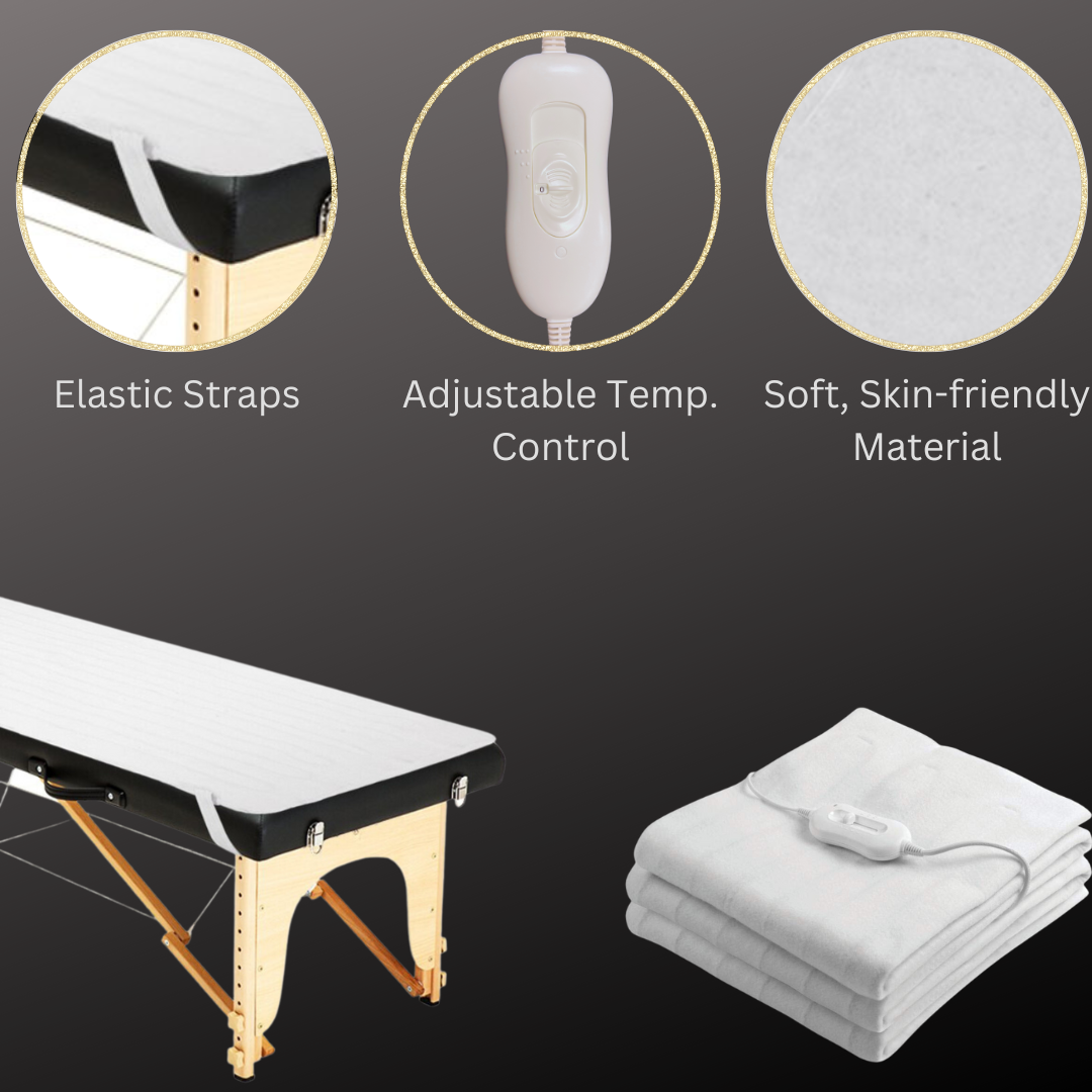 Professional Massage Table SPA Warming Heat Pad with 3 Adjustable Heat Settings - Perfect for Home Spa, Physical Therapy & Relaxation