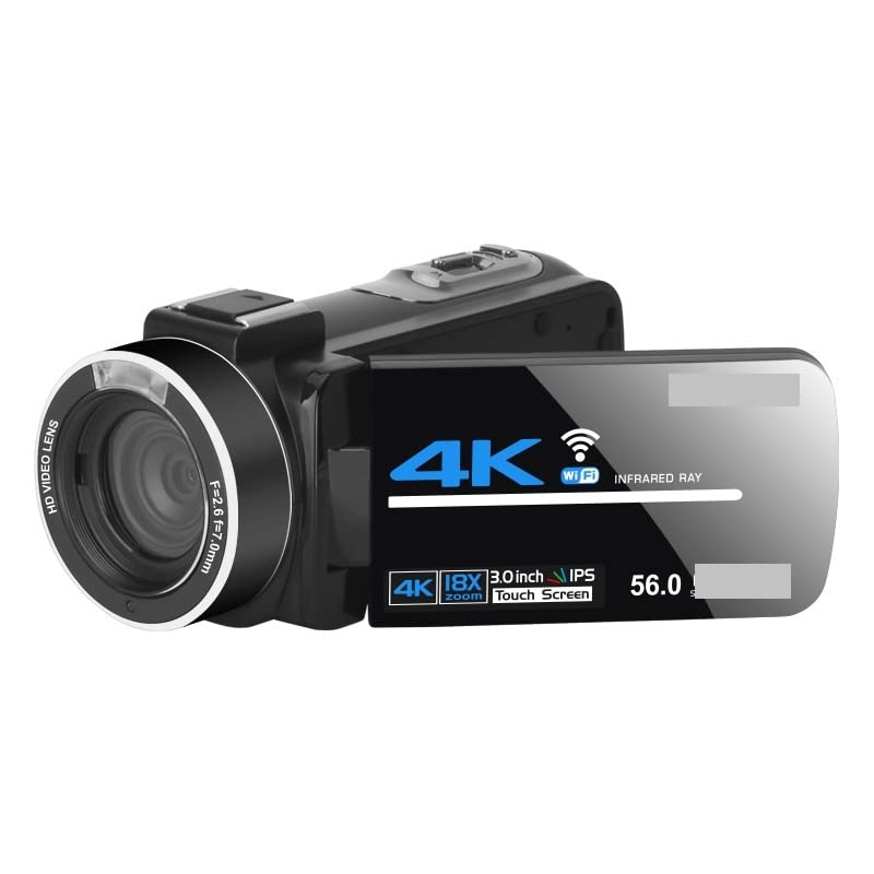 4K AUBEST Camcorder with Night Vision - 56MP Vlogging Camera for YouTube & Outdoor Recording