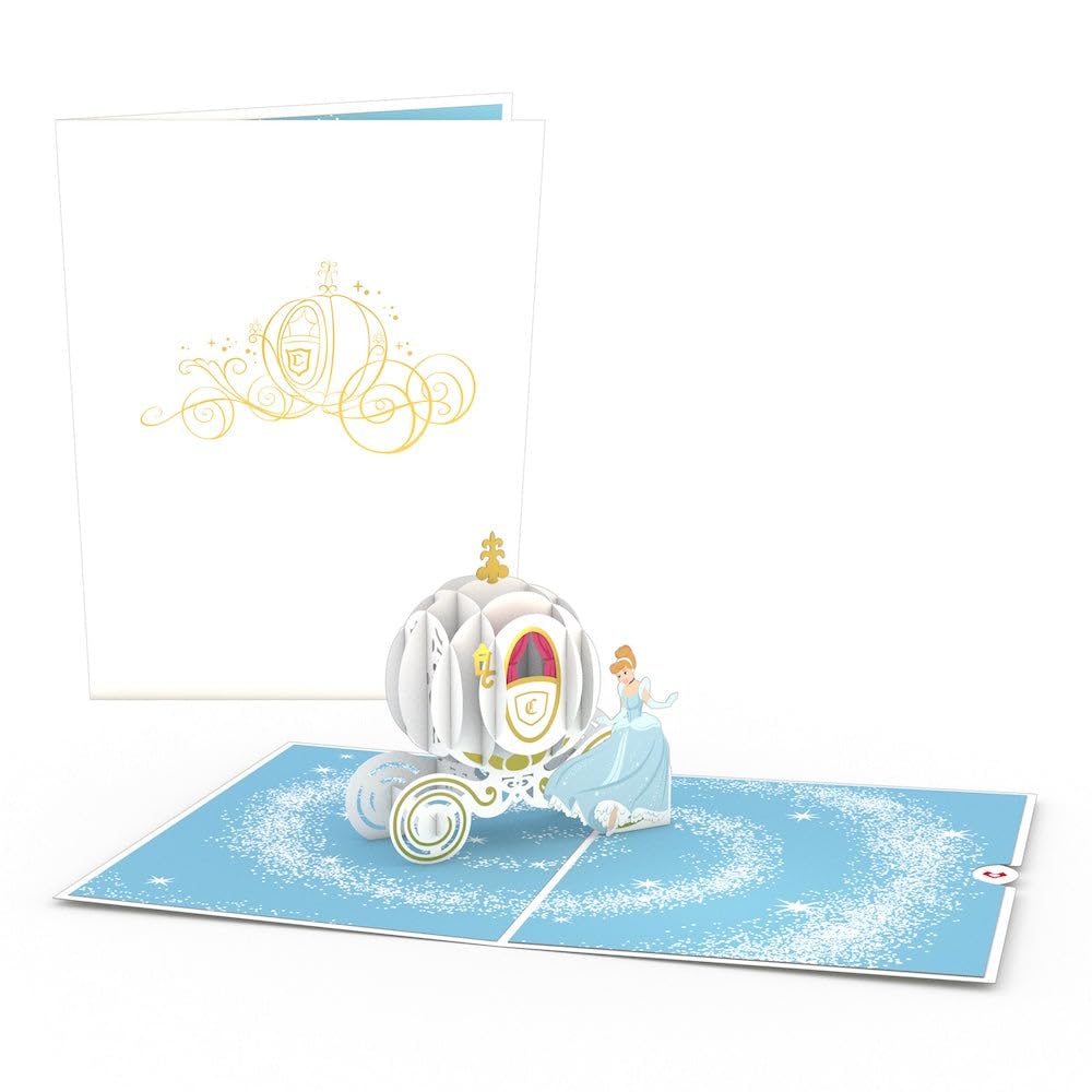Lovepop Disney's Cinderella 3D Pop Up Greeting Card - 5x7 Inch Fairy Tale Birthday Card for Kids & Adults - Perfect for Birthdays, Anniversaries & Special Occasions - Magical Disney Princess Gift for Collectors & Fans