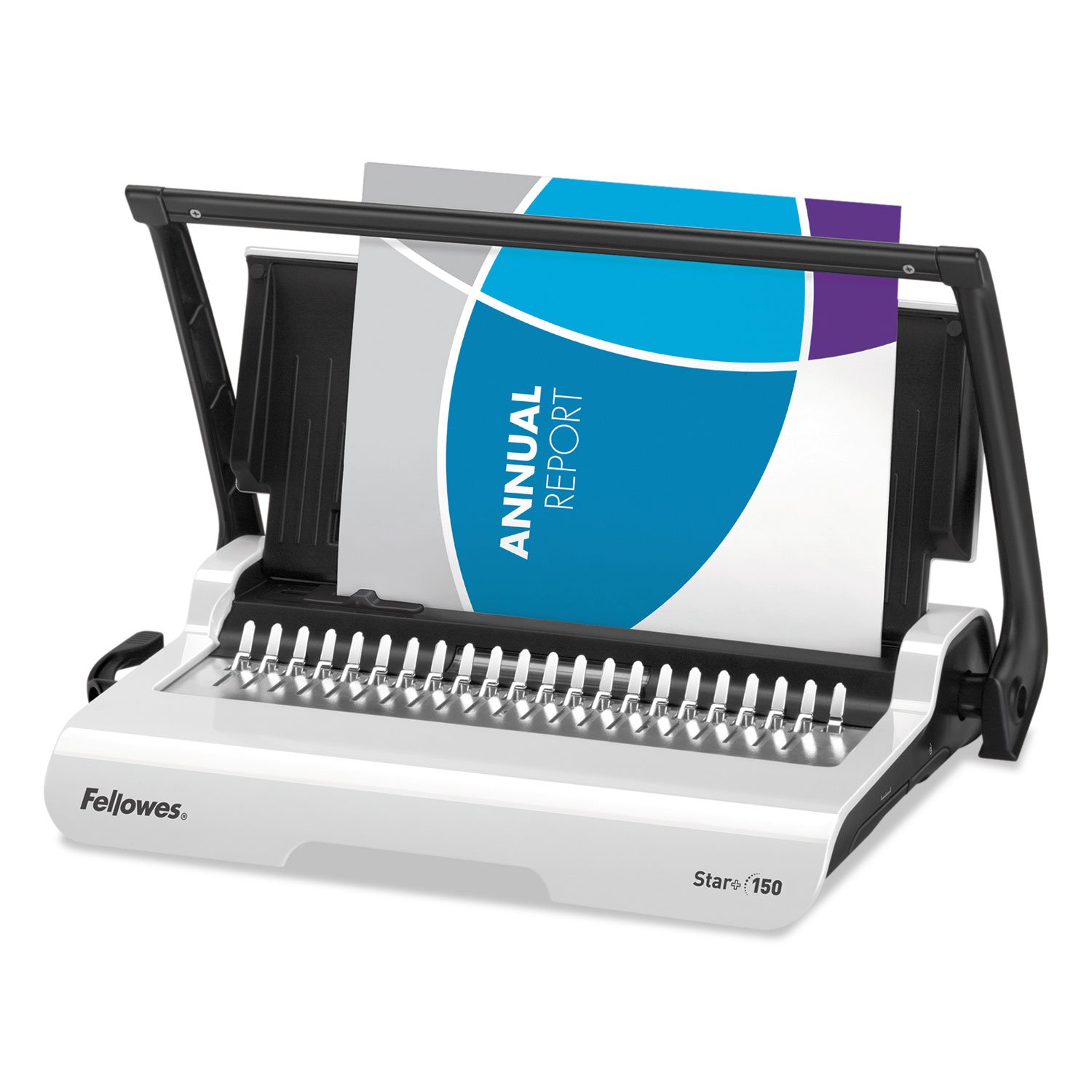 Fellowes Star 150 Manual Comb Binding Machine for Office, School & Home - Perfect for Reports, Presentations & Booklets