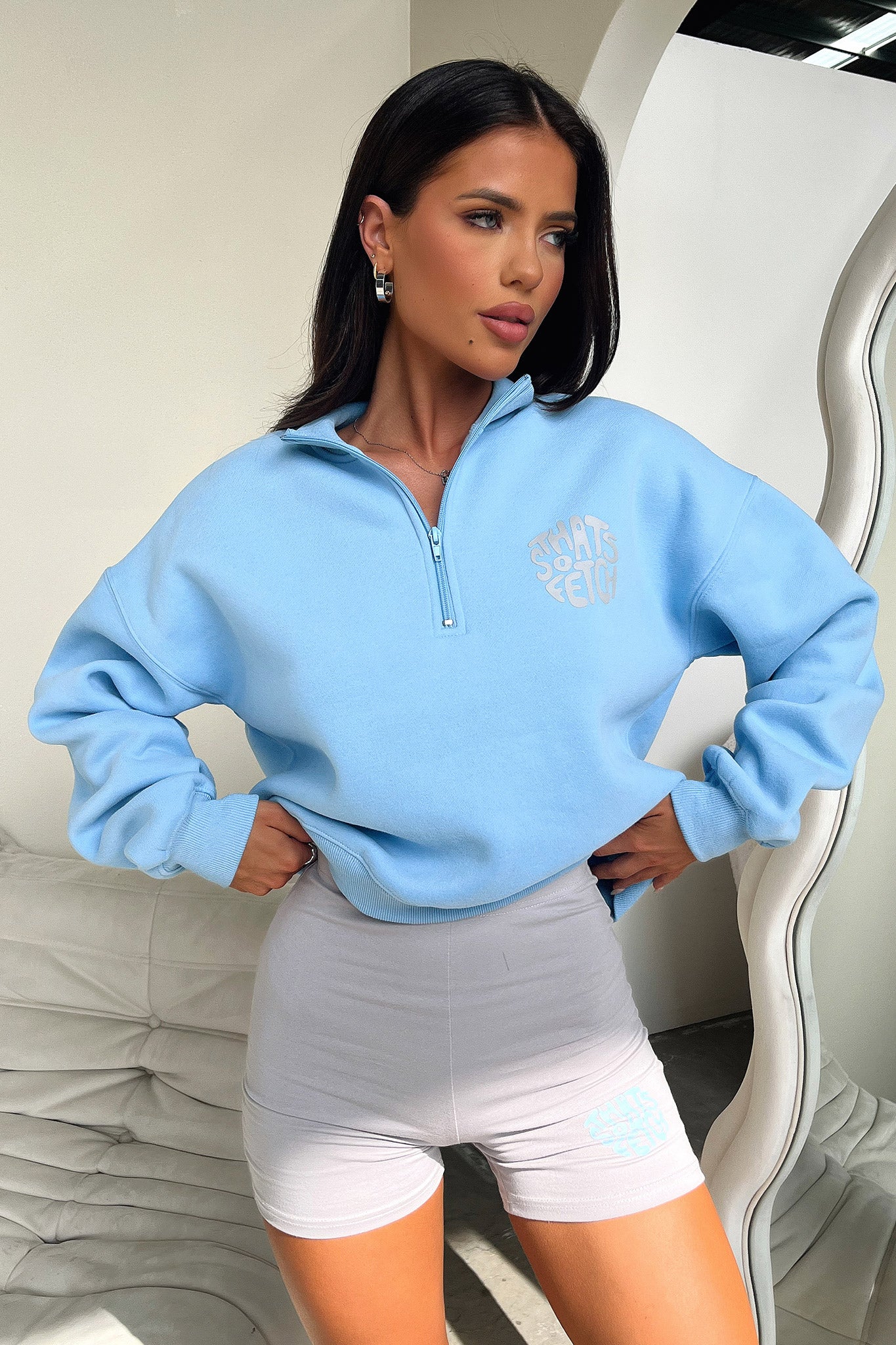 Beckham Half Zip Sweater for Men - Soft & Comfortable Blue Pullover | Perfect for Casual Wear, Outdoor Activities & Layering