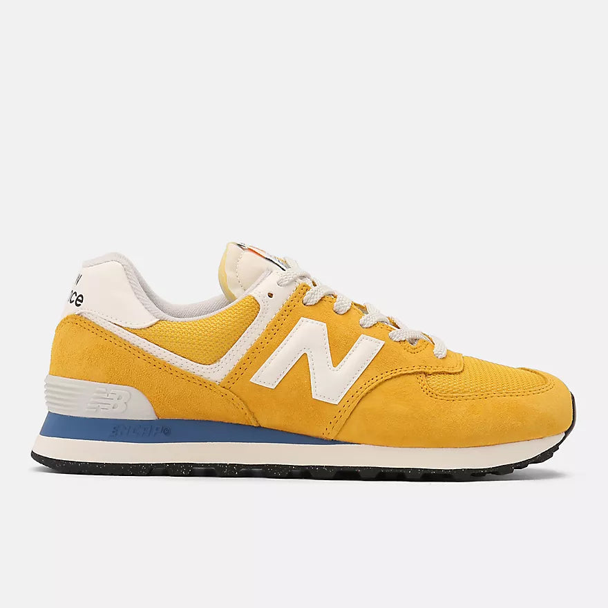 574 Classic Sneakers for Men & Women - New Yellow & White Colorway | Comfortable Casual Shoes for Walking, Running & Everyday Wear