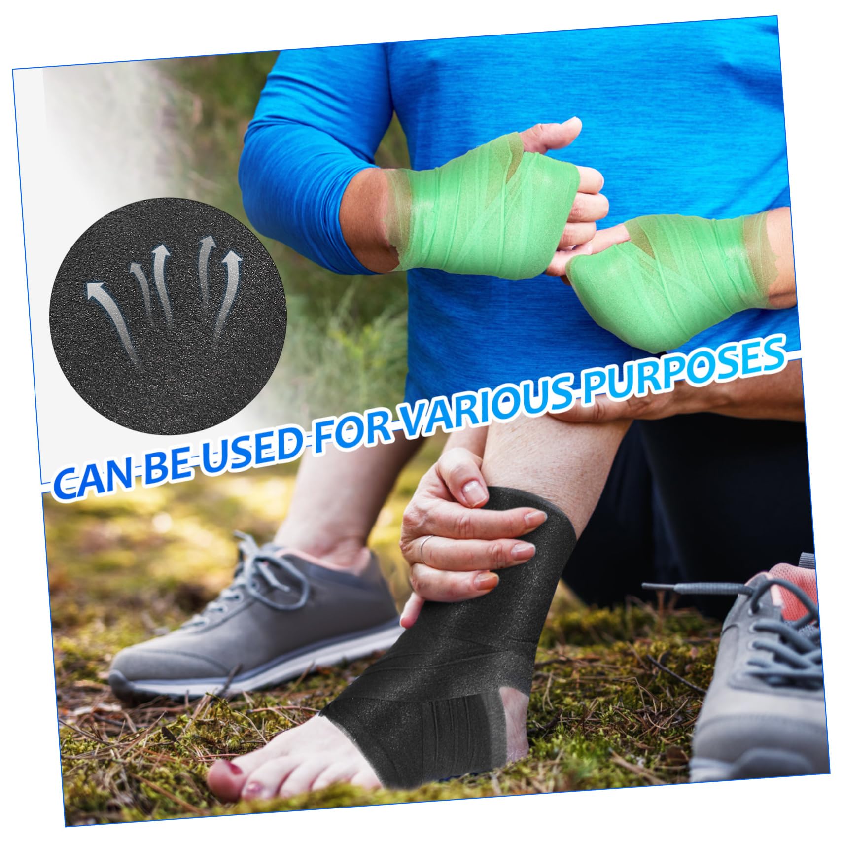 **Gatuida Athletic Tape Wrist Wrap – Soft Sponge Pre-Wrap Tape for Sports, Large Size, Comfortable Fit – Ideal for Basketball, Weightlifting & Injury Support**
