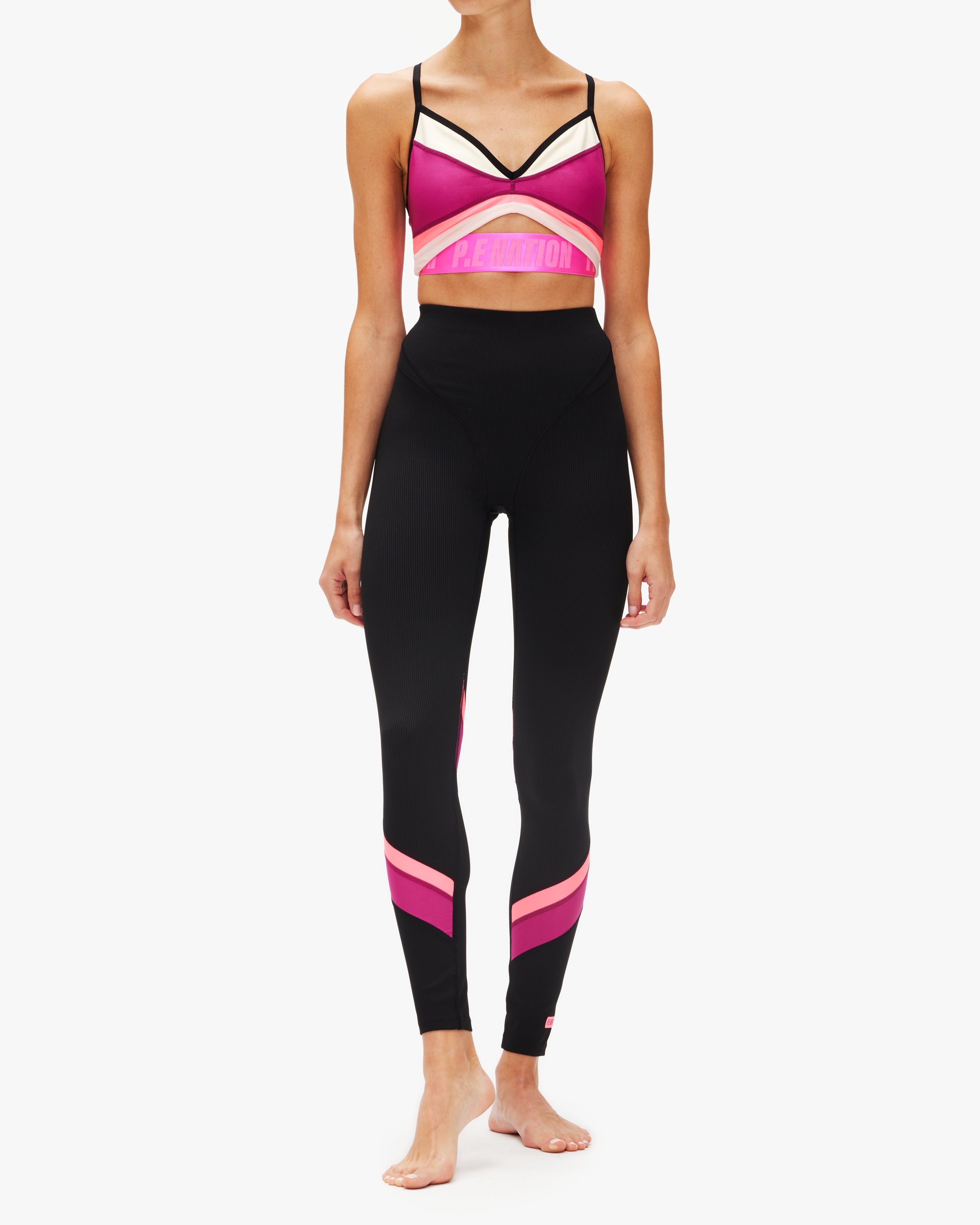 PE Nation Vicinity Legging - High Waist Yoga Pants for Women, Tummy Control Workout Leggings - Perfect for Gym, Running, Yoga & Lounge Wear