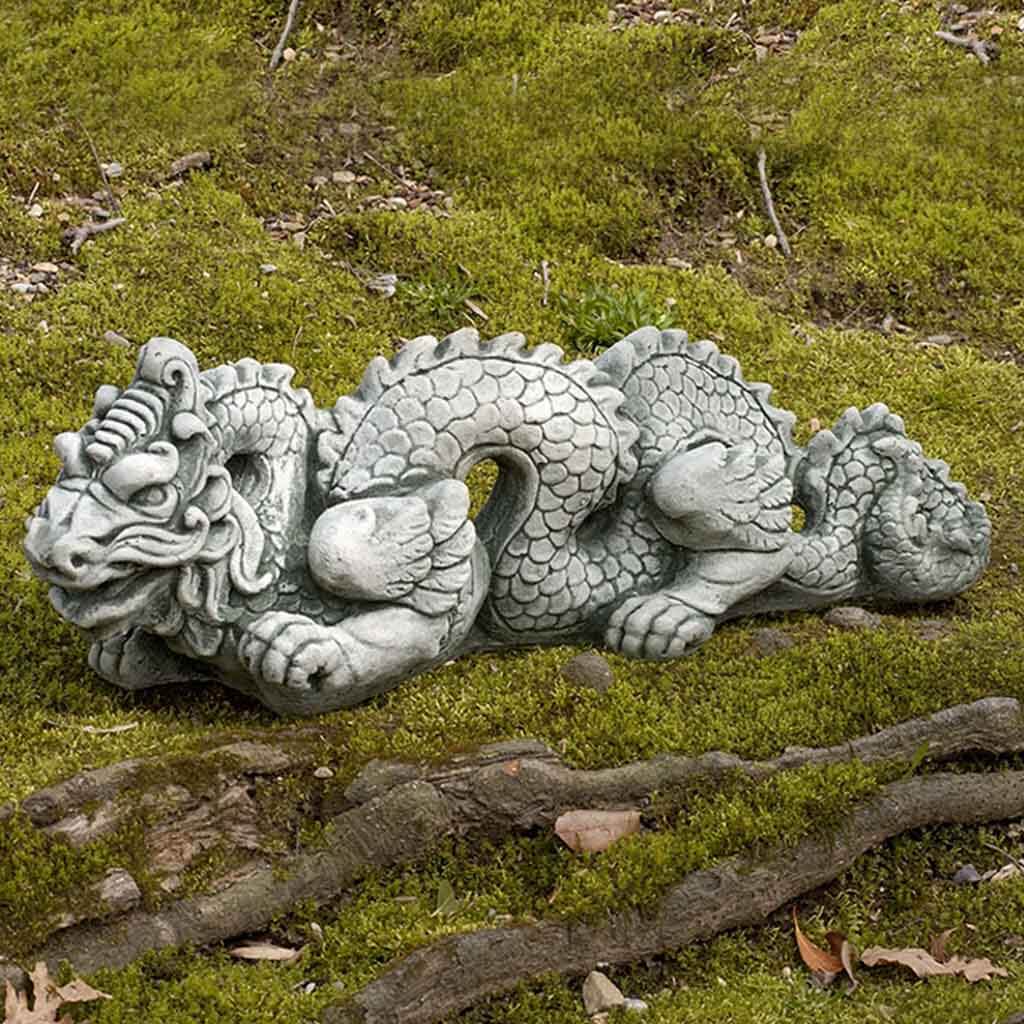 Campania International Small Dragon Statue - Handcrafted Resin Figurine for Home Decor, Office Desk, and Garden Ornament | Perfect Gift for Collectors and Fantasy Lovers