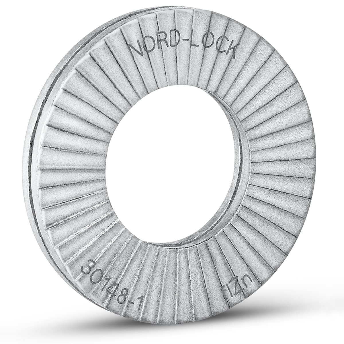 Nord-Lock Steel Wedge Locking Washers - Zinc Coated, Vibration Resistant for 1/4