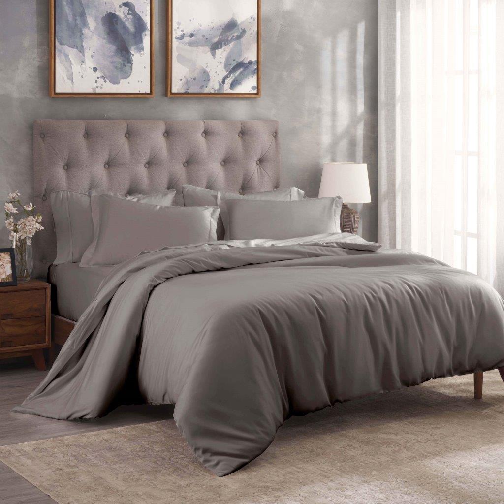 Premium 100% Egyptian Cotton Duvet Cover Set - 300 Thread Count, Breathable & Soft Bedding for All Seasons - Perfect for Master Bedroom, Guest Room & Luxury Hotels