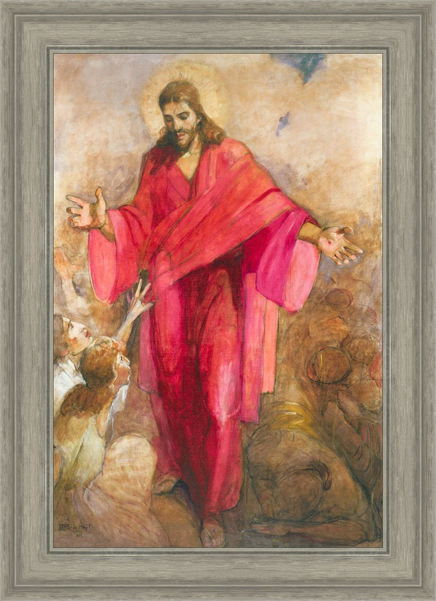Christ in Red Robe - Religious Wall Art Decor for Home, Church & Office - Inspirational Christian Gift & Spiritual Decor