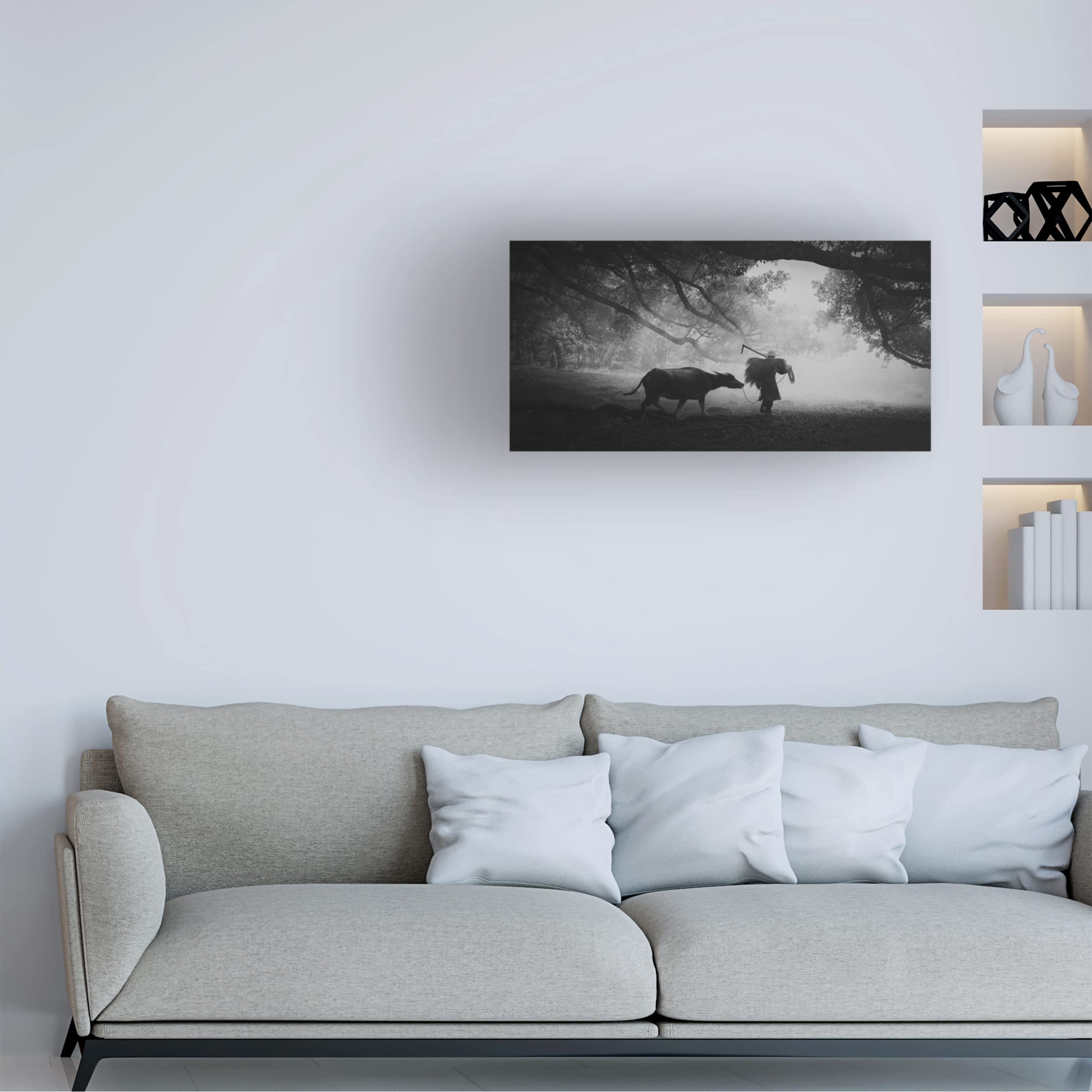 Ahmed Abdulazim 'Synergy' Canvas Wall Art Print - Modern Abstract Painting for Living Room, Bedroom & Office Decor | Trademark Fine Art Collection