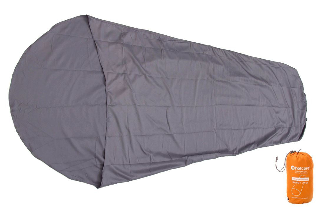 Hotcore Suresoft Mummy Sleeping Bag Liner - Ultra Soft Travel Sheet for Camping, Backpacking & Outdoor Adventures