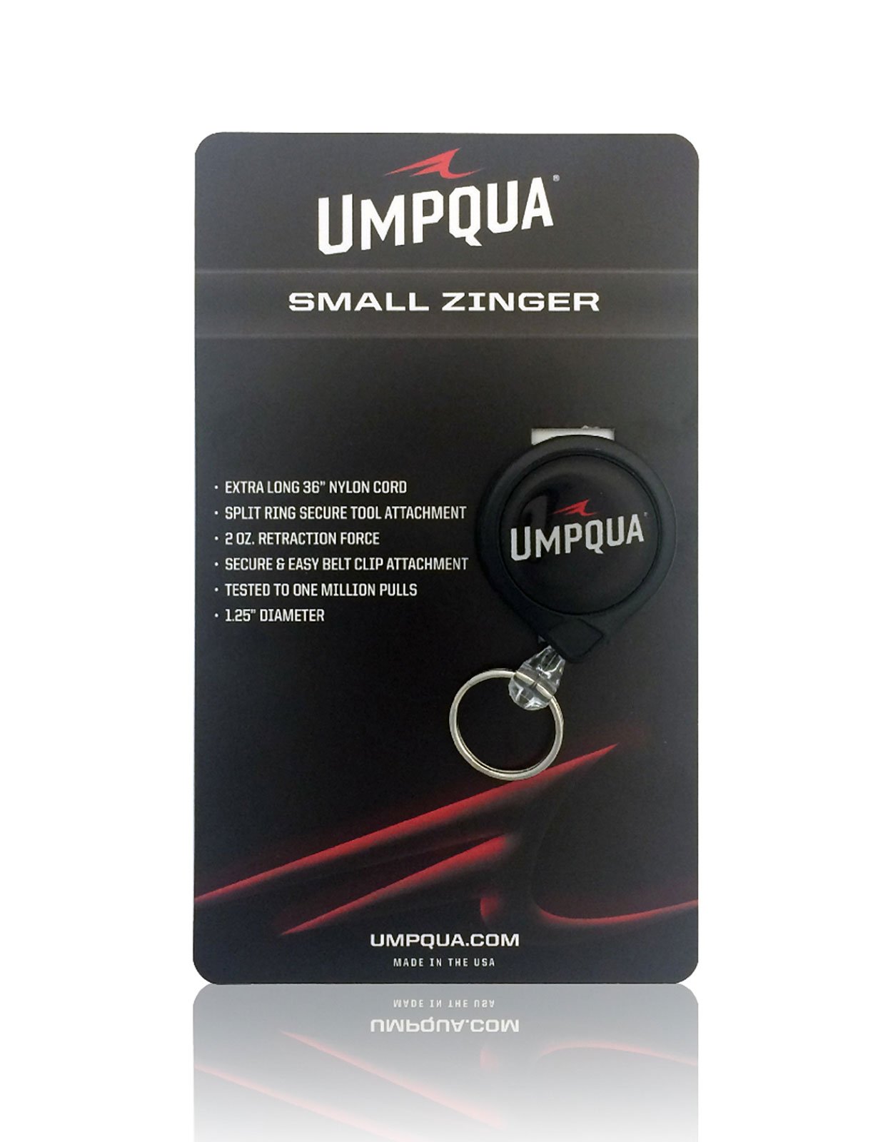 Umpqua Small Fly Fishing Zinger Retractor - Perfect for Fly Fishing Gear & Accessories Organization | Ideal for Anglers, Guides & Outdoor Enthusiasts