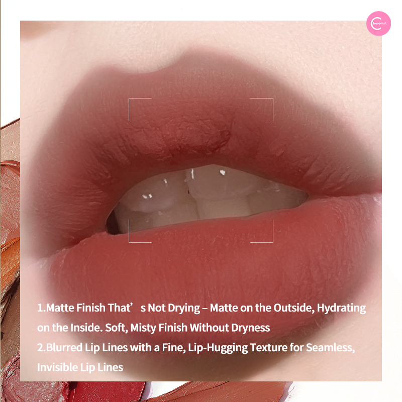 CARMELA Soft Matte Lip Mud Palette - Long Lasting Lipstick Set with 6 Velvety Shades for Women | Perfect for Everyday Wear, Parties & Special Occasions