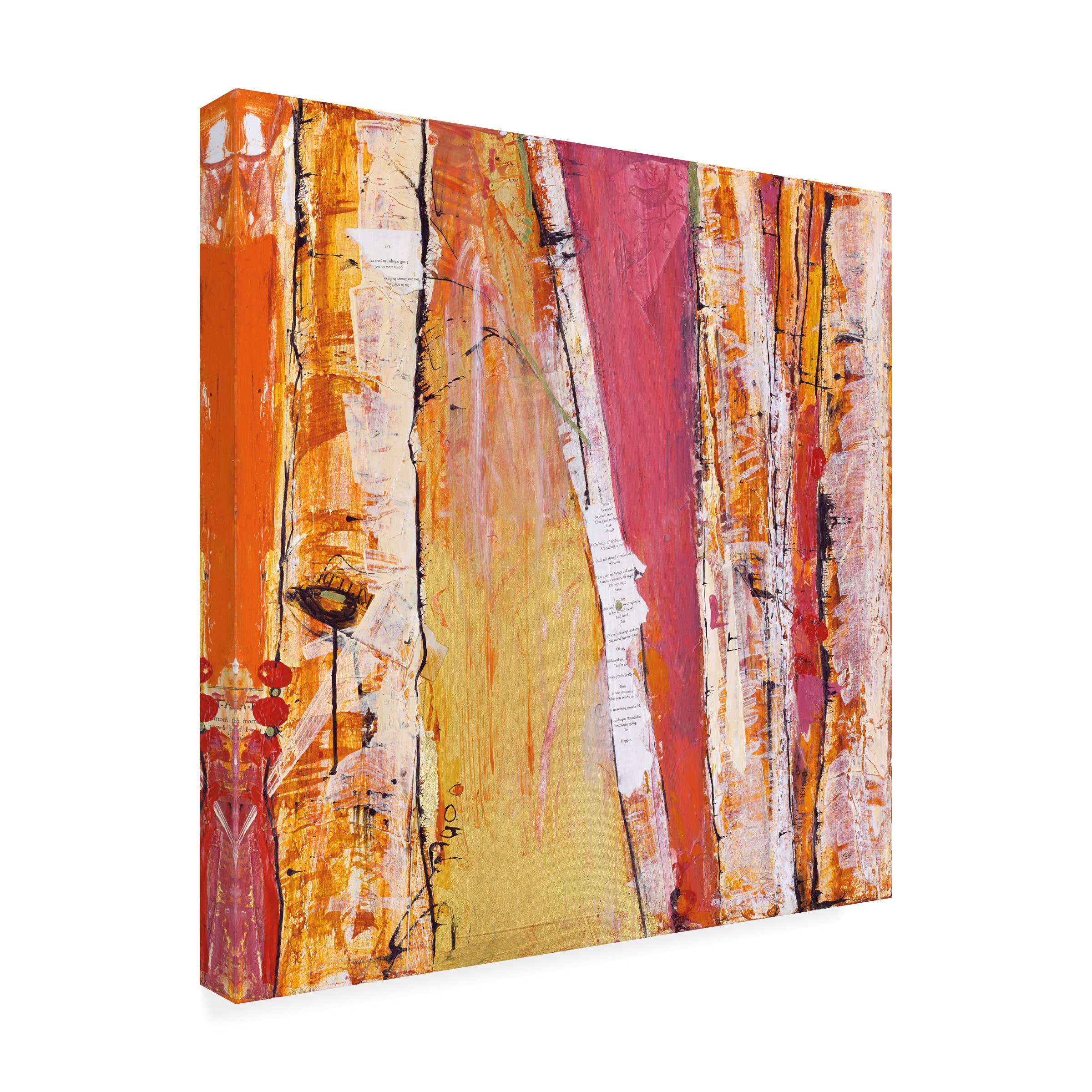 Kellie Day 'Where the Sun Sleeps I' Canvas Wall Art Print - Modern Abstract Landscape Painting for Living Room, Bedroom & Office Decor