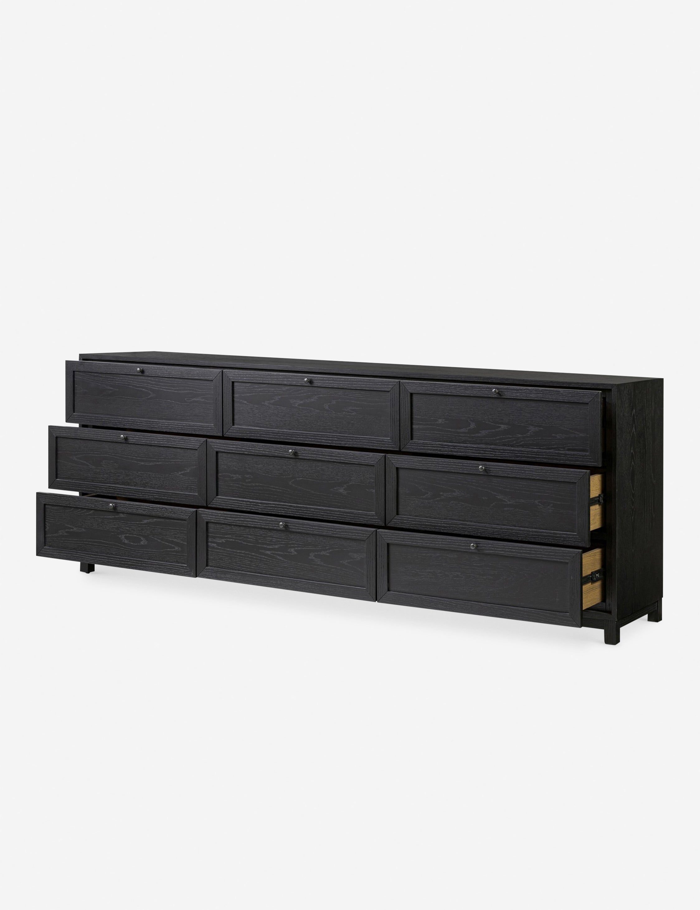 Carly 9 Drawer Dresser - White Wooden Chest of Drawers for Bedroom Storage, Organizer for Clothes, Accessories & Home Decor - Perfect for Master Bedroom, Guest Room & Nursery Organization