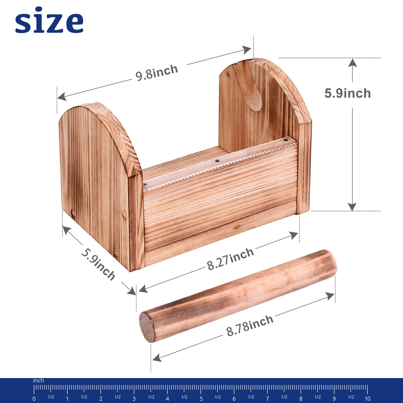 Wooden Masking Tape Dispenser - Multi Roll Tape Holder & Cutter for Kids Crafts, Gift Wrapping, Office & School Use | Sawtooth Design for Easy Mounting | Perfect for DIY Projects, Classroom Activities & Home Organization