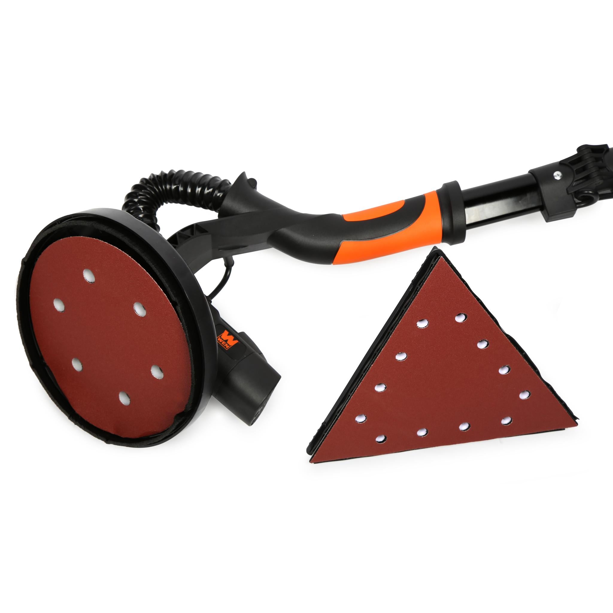 WEN DW5084 5 Amp 2-in-1 Variable Speed Drywall Sander with Dual Head & 15ft Dust Hose - Perfect for Drywall Repair, Sanding Walls & Ceilings, DIY Home Renovation Projects