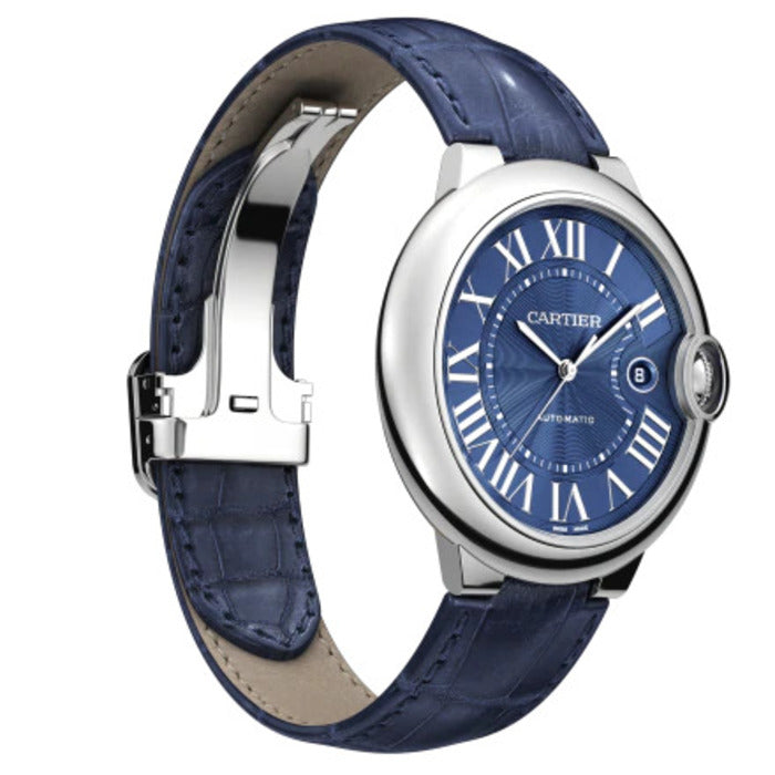 Cartier Ballon Bleu 42mm Stainless Steel Men's Luxury Watch - Perfect for Business, Formal Events & Gifts