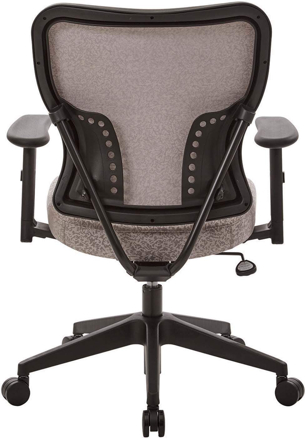 Premium Latte Fabric 2-in-1 Height Adjustable Office Chair with Lumbar Support - Ergonomic Desk Chair for Home & Office Workspace, Gaming, and Study