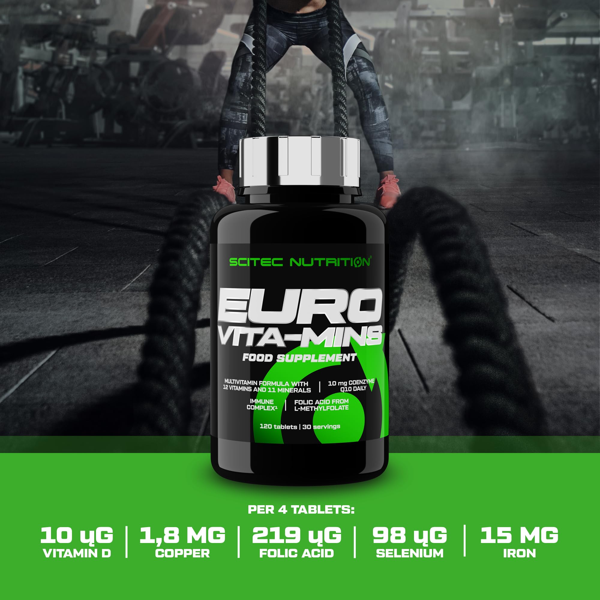 Euro Vita Mins Multivitamin Supplement - 120 Tablets for Daily Nutrition & Immune Support | Energy Boost for Adults & Seniors | Perfect for Busy Lifestyles & Active Seniors