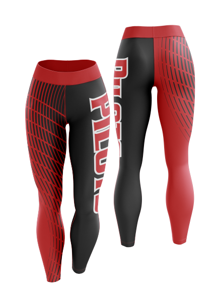 Pinecrest Pilots Abstract Print Women's Leggings & Capris - Stylish Yoga Pants for Workout, Running & Casual Wear