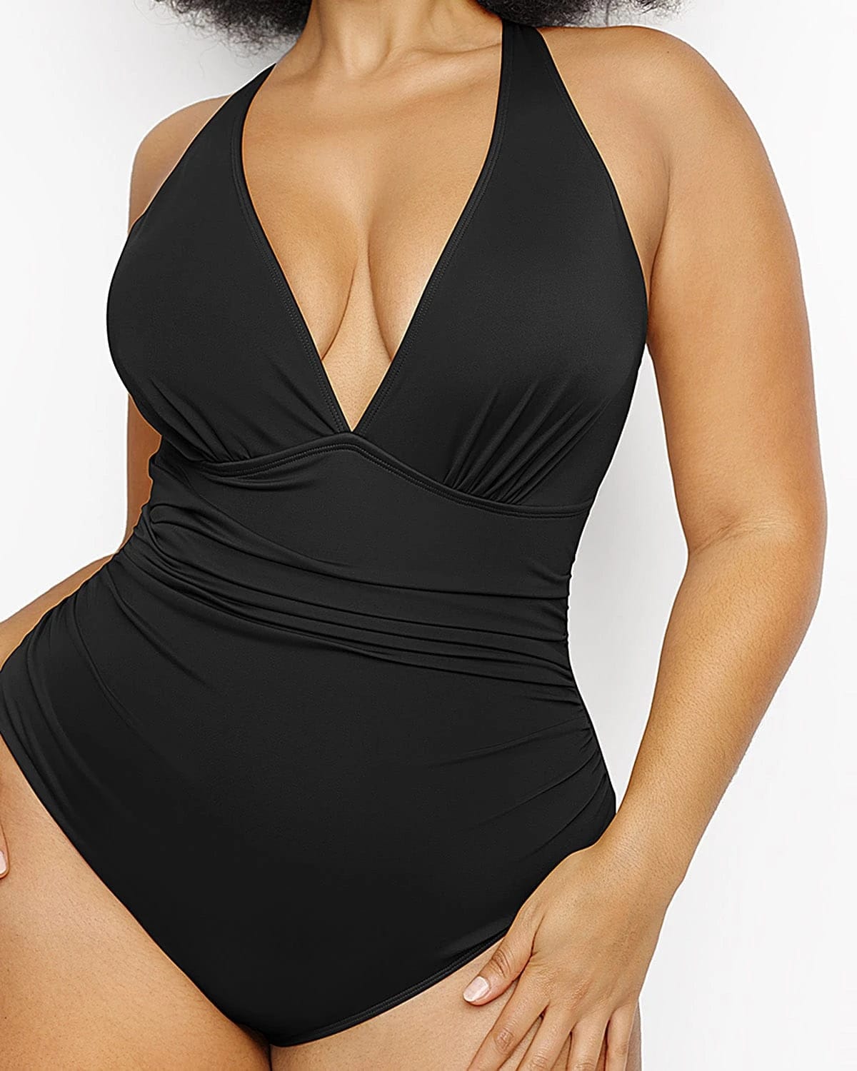 Smart Sculpt Plunge Cutout Swimsuit for Women - Sexy One Piece Bathing Suit with Tummy Control - Perfect for Beach, Pool & Vacation