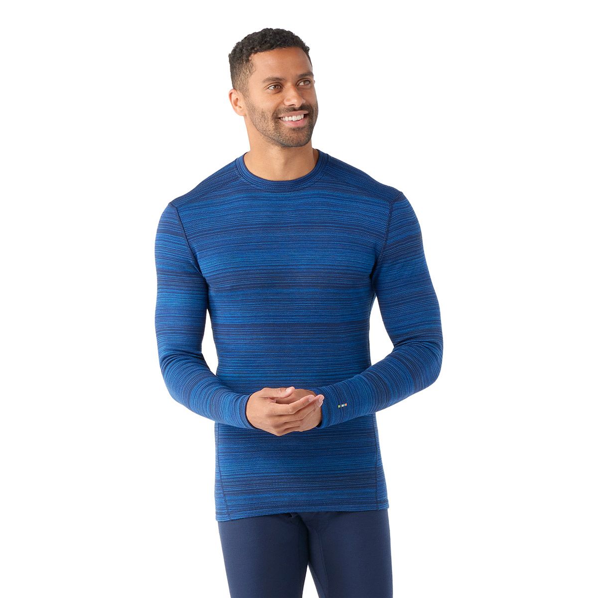 Premium Merino Wool Thermal Base Layer for Men - Classic Crew Neck Long Sleeve Shirt - Winter Warm Underwear for Skiing, Hiking & Outdoor Activities