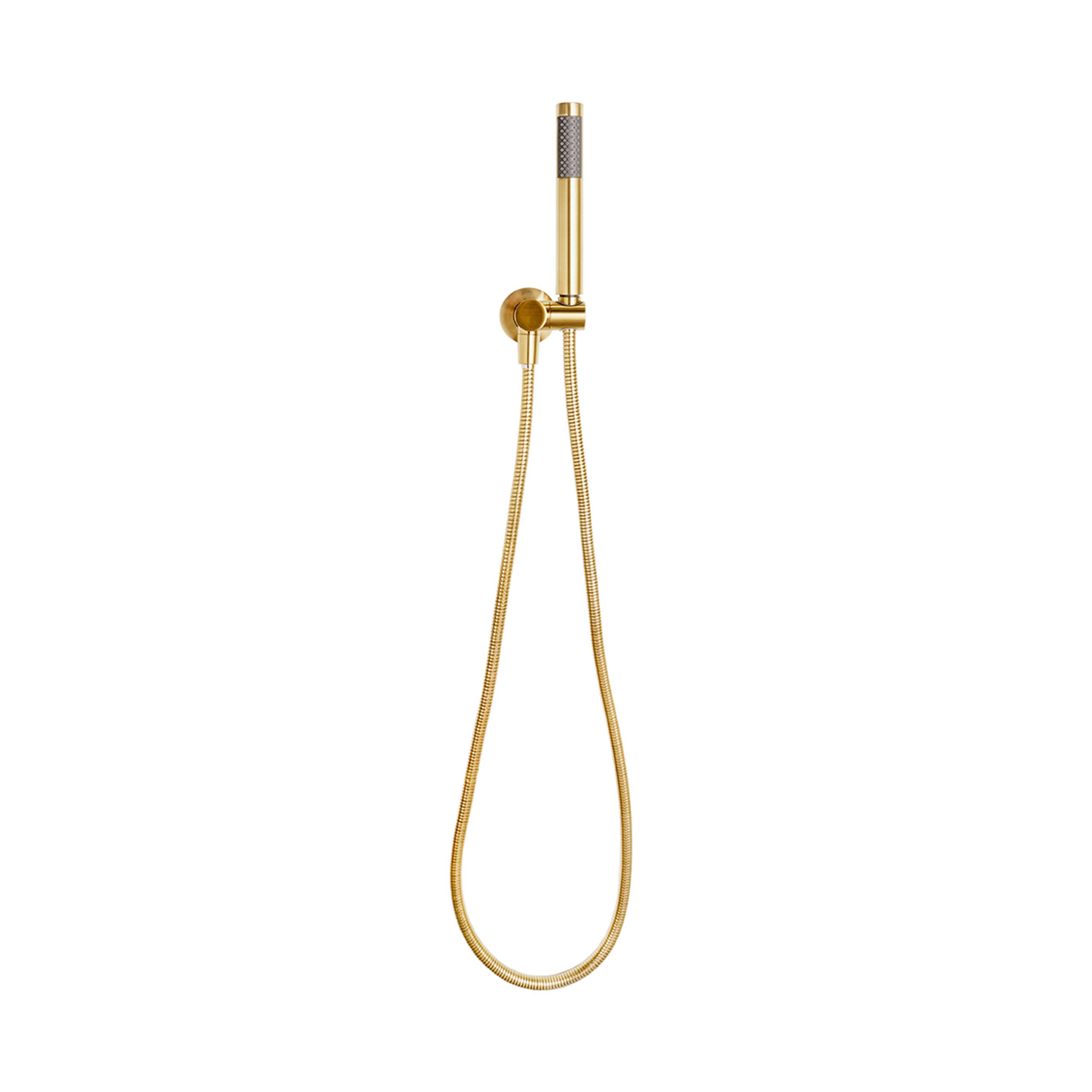 ADP Bloom Hand Shower with Hook - Brushed Brass Finish | Wall Mounted Shower Head for Bathroom, Spa & Relaxation