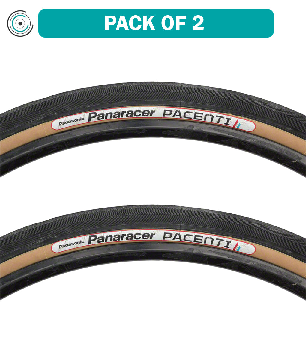 2 Pack Panaracer PariMoto 650b x 38 Clincher Folding Bike Tires - Black/Tan 66tpi RF65038B LX PM - Perfect for Gravel & Commuter Bikes