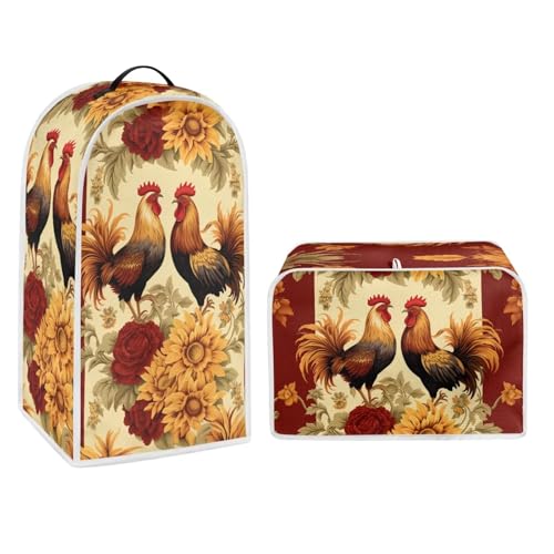 Rooster Sunflower Printed