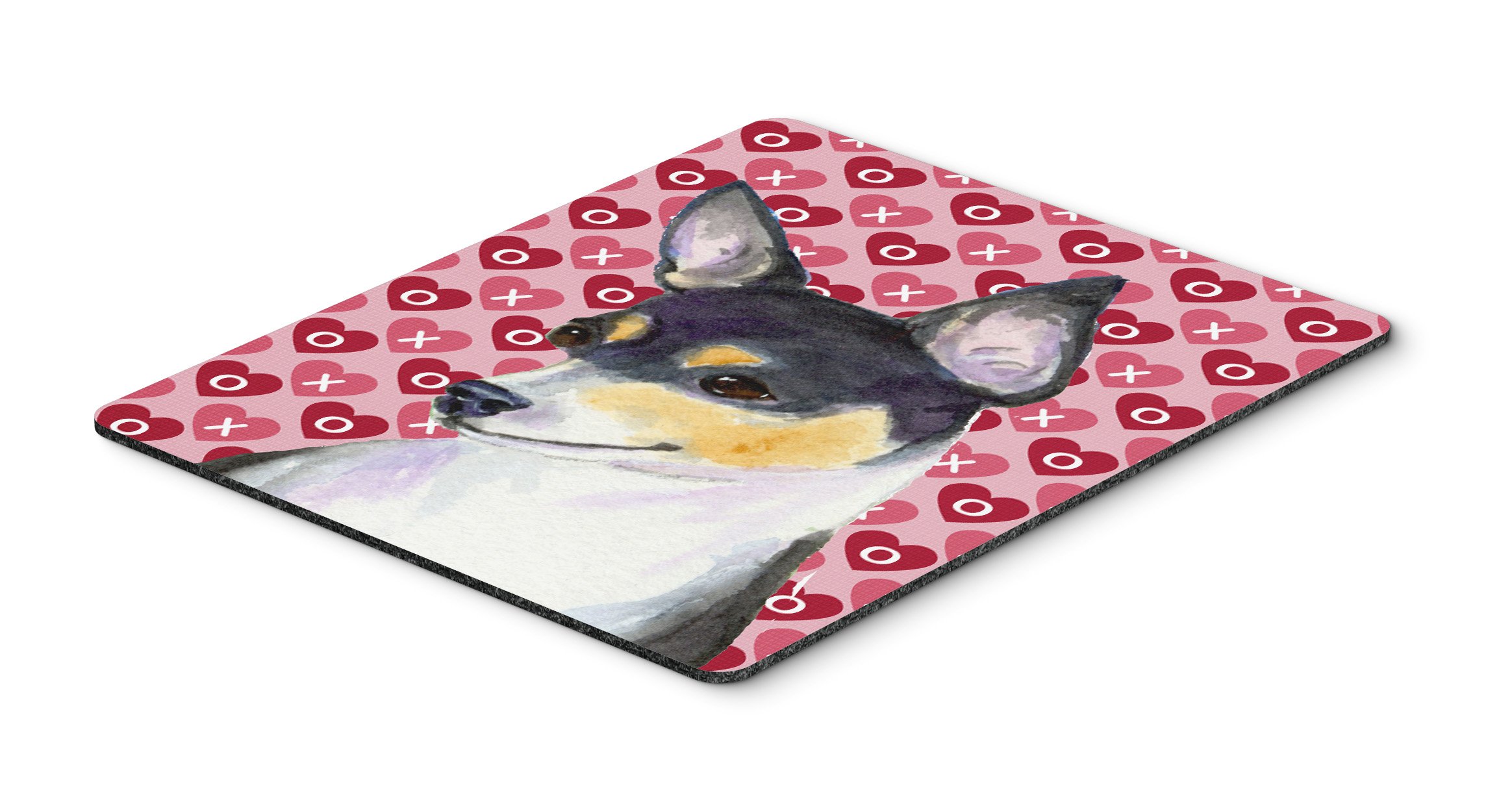 Caroline's Treasures SS4518MP Chihuahua Hearts Love & Valentine's Day Mouse Pad - Large Washable Non-Slip Desk Mat for Home Office, Gaming, Computer & Laptop Use - Perfect Gift for Pet Lovers & Valentine's Day