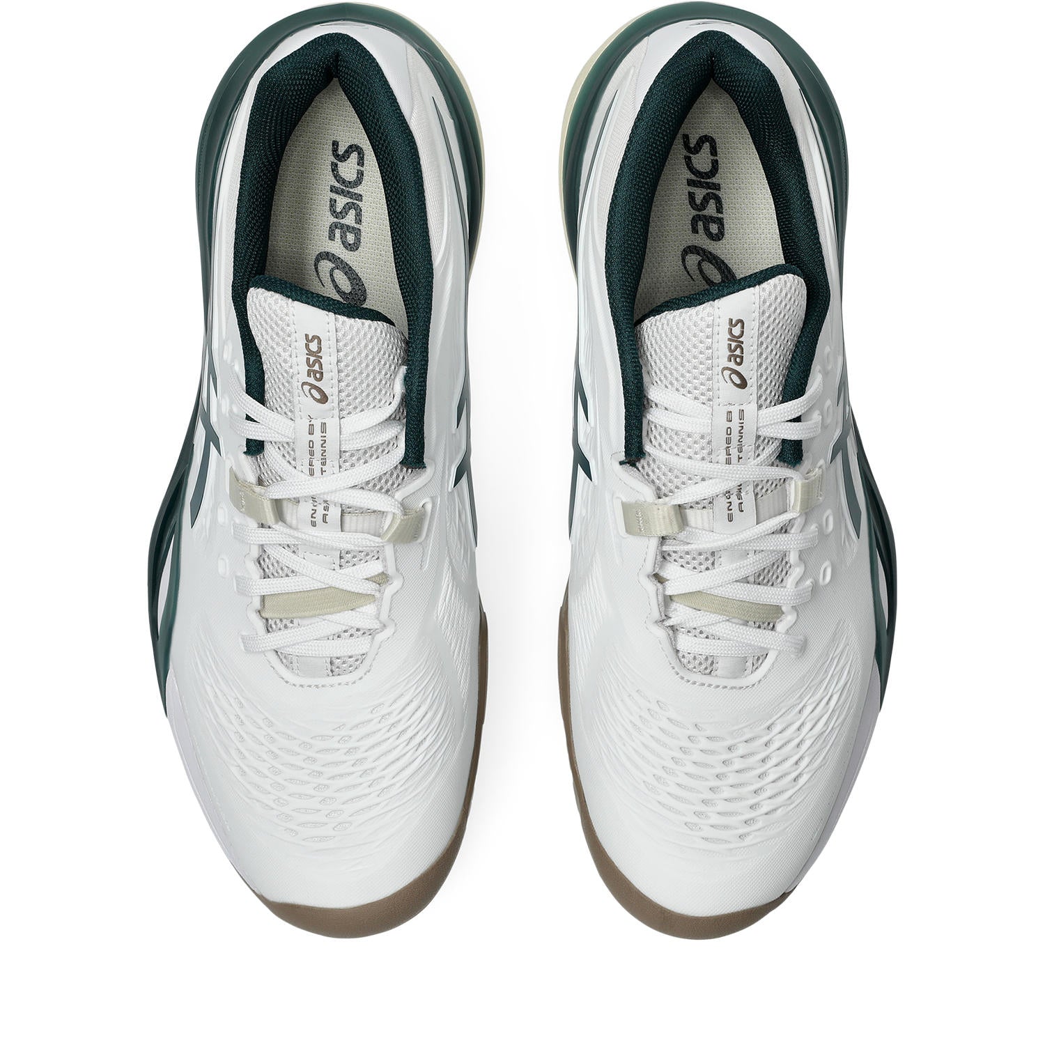 ASICS Gel Resolution X Men's Tennis Shoes - White/Green - High-Performance Court Shoes for Competitive Play & Training