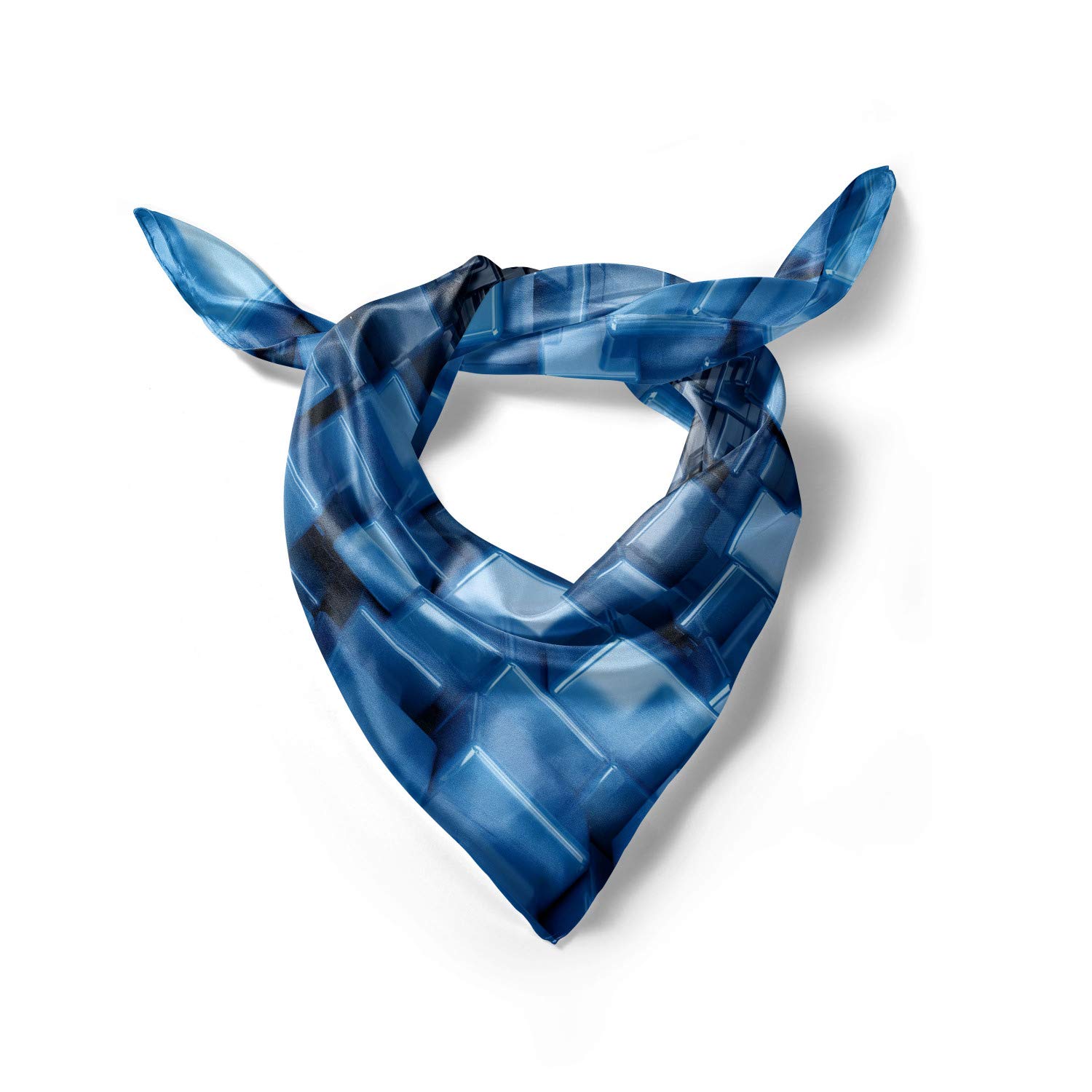 Ambesonne Abstract Head Scarf - Stylish Digital Geometric Print Hair Wrap for Women - Perfect for Beach, Yoga, and Everyday Fashion Accessory