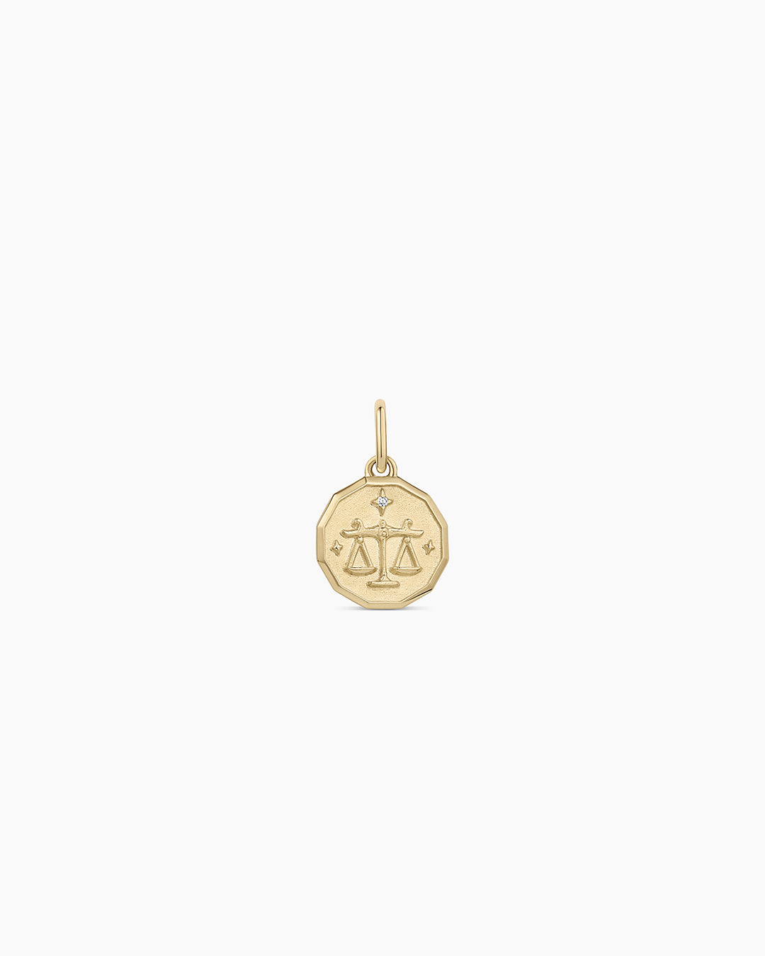 12-Pack Diamond Zodiac Coin Charms - Aries, Taurus, Gemini & More - Sterling Silver Pendant Necklace for Women - Perfect for Birthdays, Gifts & Jewelry Making