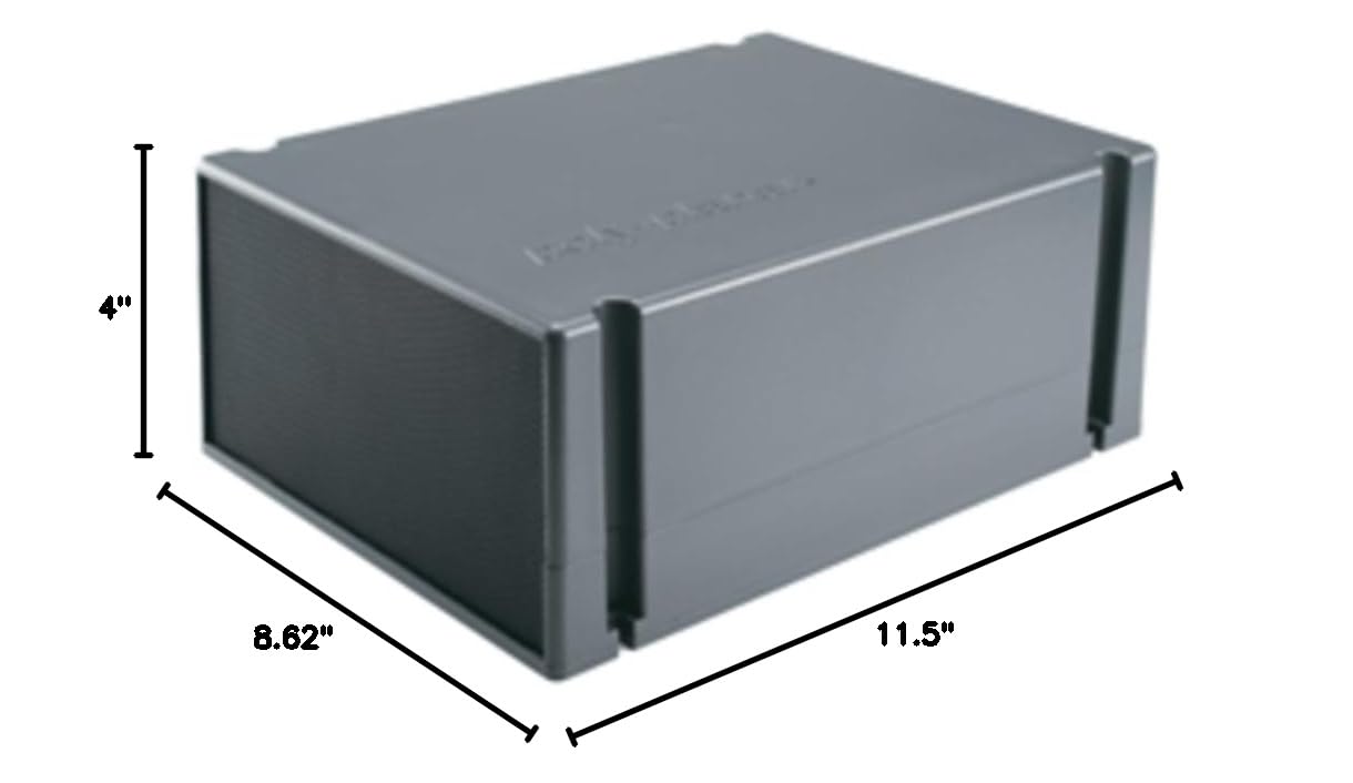 PolyPlanar MS55 100W RMS Waterproof Marine Subwoofer - Compact Box Design for Boats, Yachts & Outdoor Audio Systems | Durable Water-Resistant Consumer Electronics for Marine & RV Use