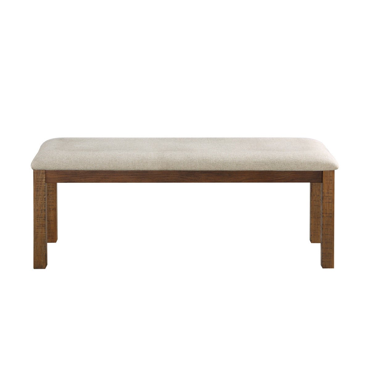 Bonner Collection Bench - Modern Wooden Storage Bench with Cushion, Entryway Bench for Living Room, Bedroom & Hallway - Perfect for Shoe Storage & Seating