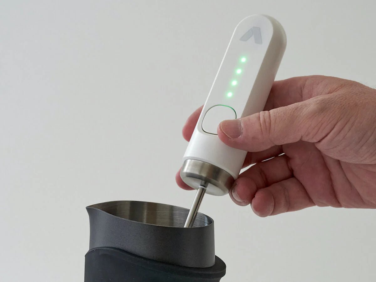 Subminimal NanoFoamer V2 Rechargeable Milk Frother - Portable Lithium Battery Powered for Perfect Latte, Cappuccino & Hot Chocolate at Home or Office