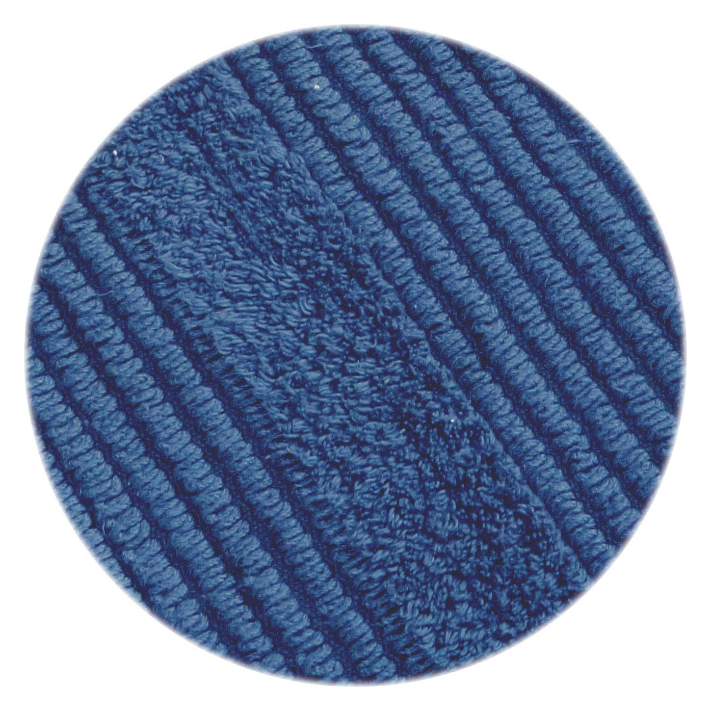 Luxury Reversible Cotton Bath Rug - Super Soft & Absorbent Woven Bath Mat for Bathroom, Shower, Spa, Vanity - Machine Washable Non-Slip Floor Mat for Bedroom & Kitchen (Navy Lewis, 17