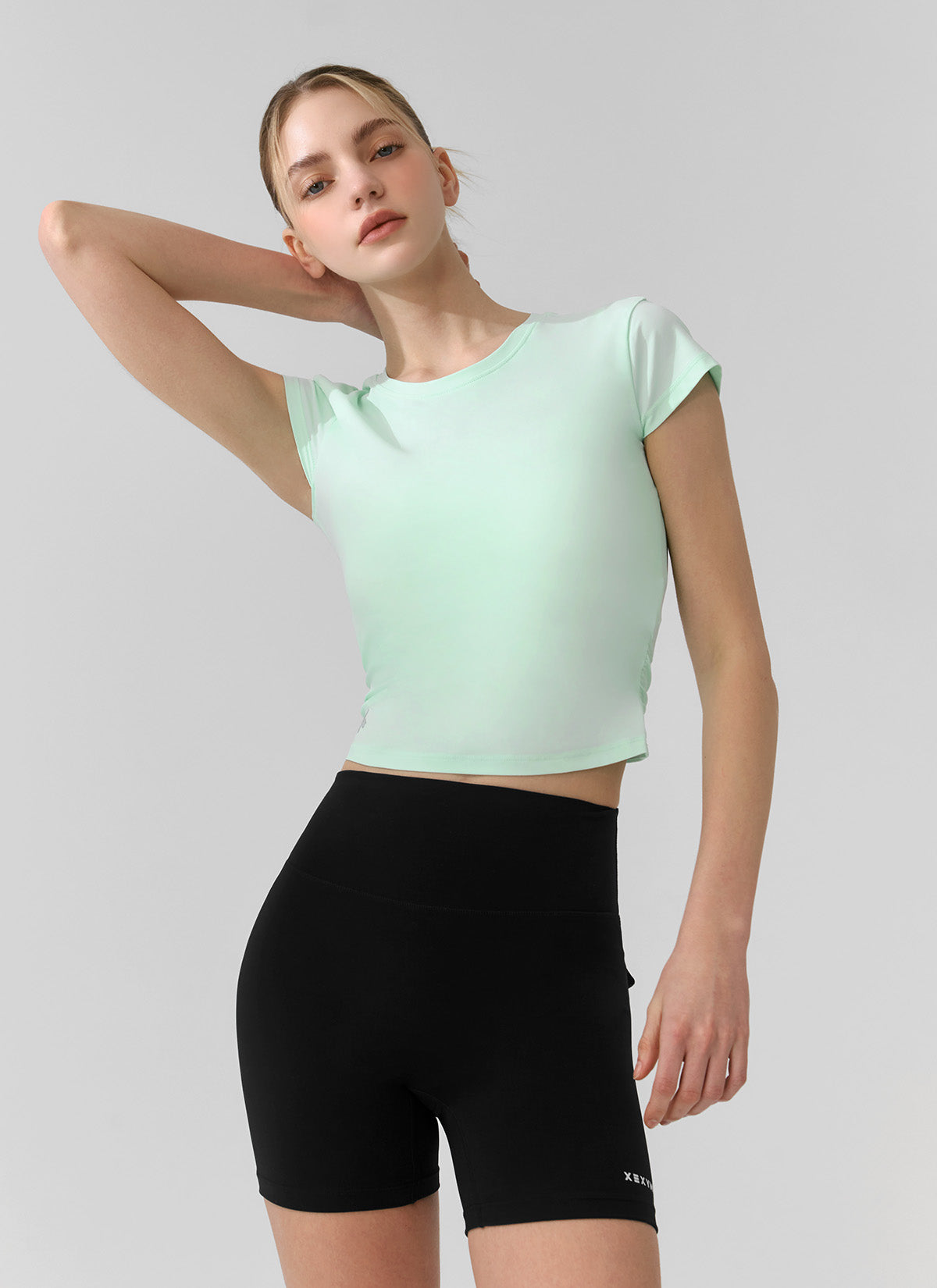 Lightweight Tricot Overlap Short Sleeve Top for Women - Breathable Summer Blouse for Casual Wear, Office & Outdoor Activities