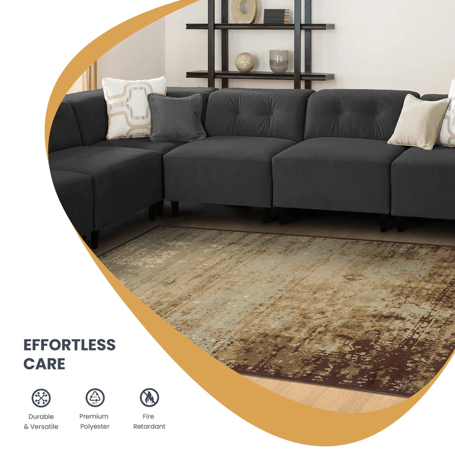 Stylish Afton Acid Wash Modern Indoor Area Rug & Runner - Perfect for Living Room, Bedroom, or Hallway Decor