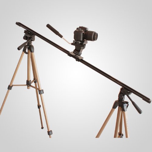 Glide Gear DEV 470 47-Inch Professional Video Camera Track Slider with Adjustable Feet - Perfect for Smooth Cinematic Shots, Vlogging, and Film Production