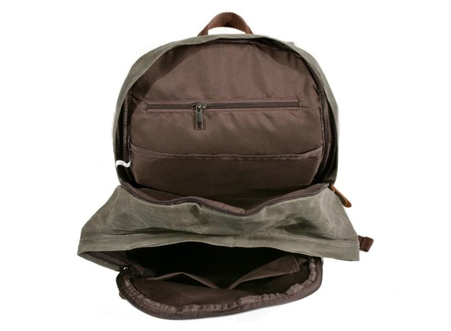 Stylish Black Canvas Backpack for Women - Durable & Lightweight Travel Daypack - Perfect for College, Work, Hiking & Everyday Use