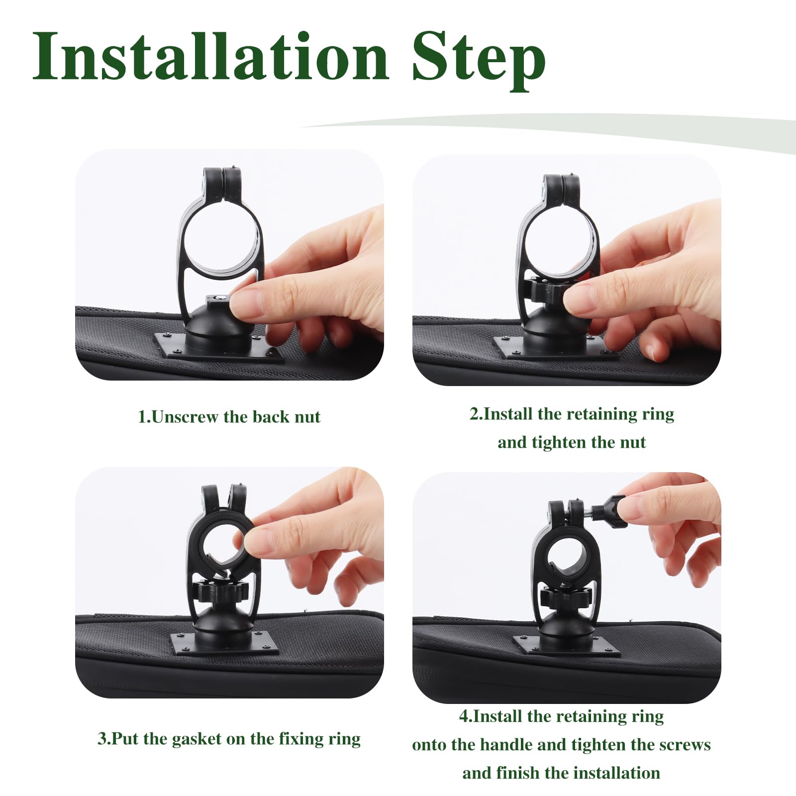 UKOFEW Waterproof Bike Phone Holder - 360° Rotatable Bicycle Mount for Smartphones up to 6.4 Inches - Perfect for Cycling, Commuting & Outdoor Adventures