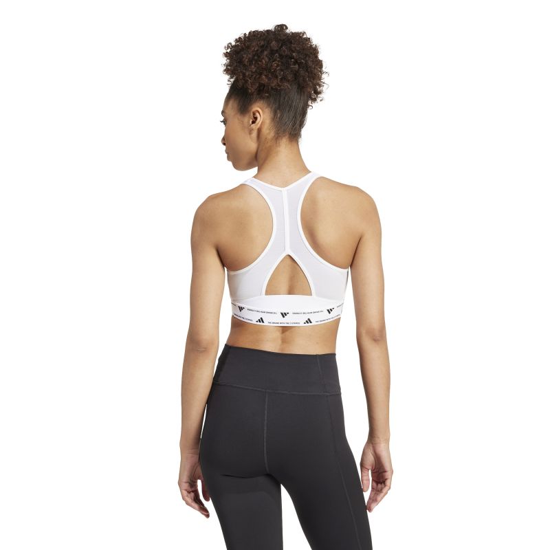 Adidas Powerreact Sports Bra for Women - High Impact Support Running Workout Top - Gym, Yoga & Fitness Apparel