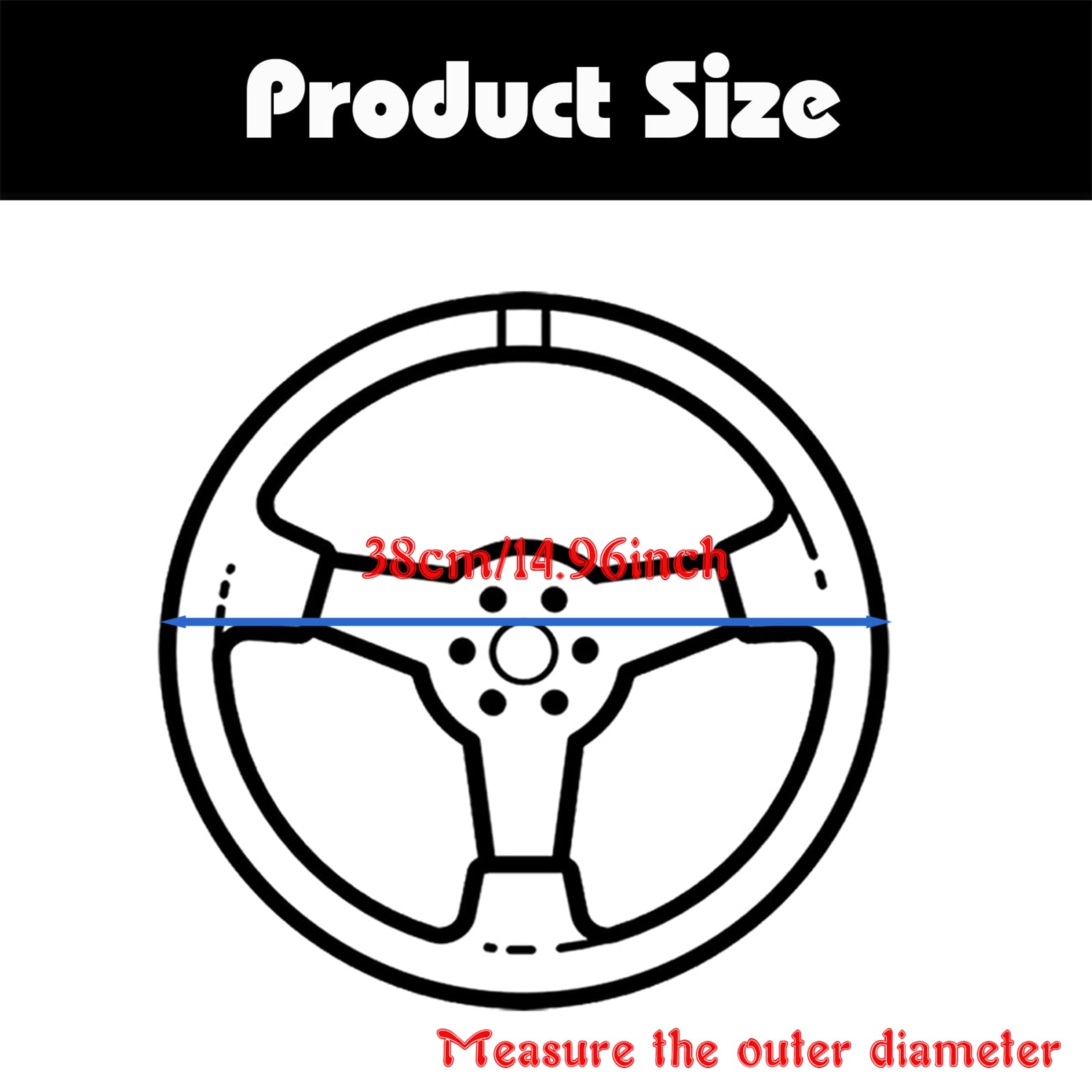 YUNXNYC Fluffy Soft Wool Fur Steering Wheel Cover - Non-Slip Fuzzy Warm Plush Universal Fit for Most Cars | Winter Fashion Car Accessory for Women | Perfect for Cold Weather Commuting & Stylish Interior Decoration (Black)
