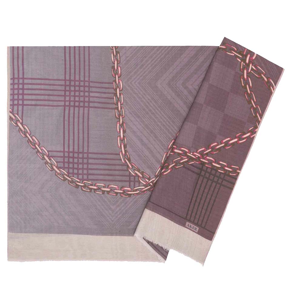 Aker Premium Silk Cotton Hijab Shawl - Floral Pattern #8117 491 - Perfect for Muslim Women's Prayer, Modest Fashion & Everyday Wear