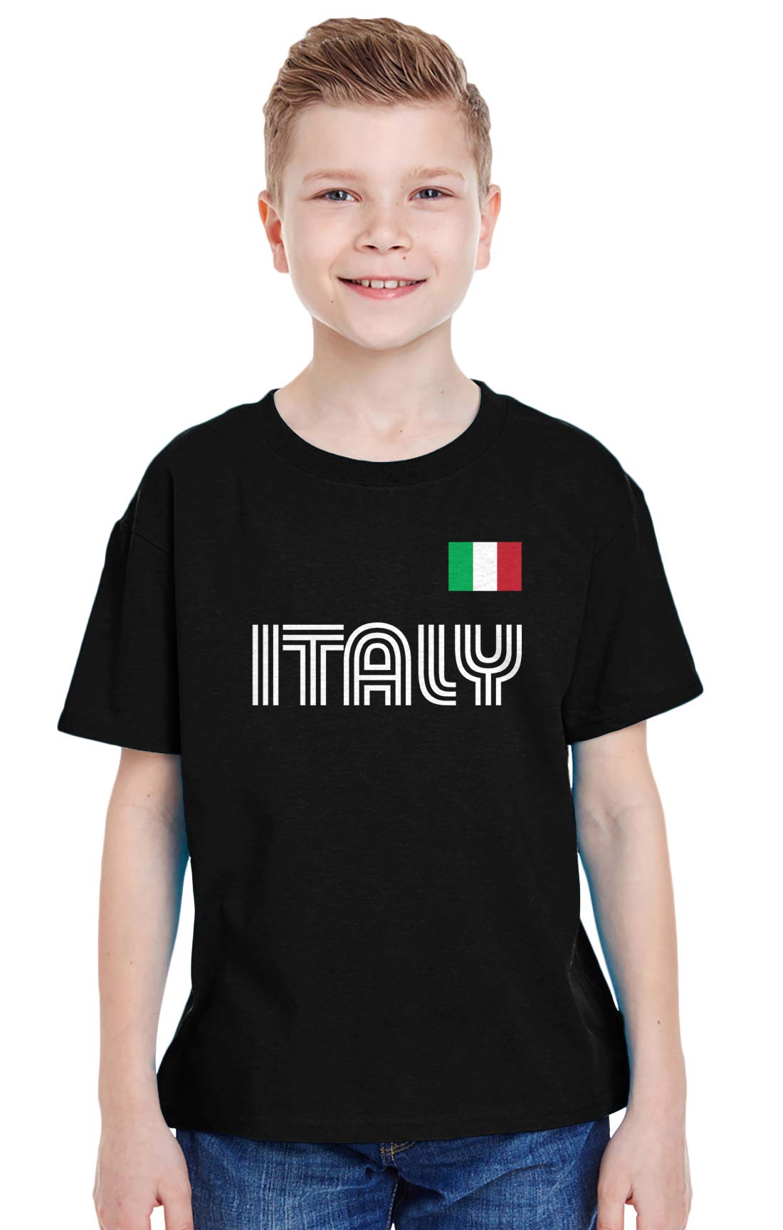 SpiritForged Apparel Italy Soccer Jersey for Youth - Authentic Football T-Shirt for Kids & Teens | Perfect for Games, Training & Fan Support