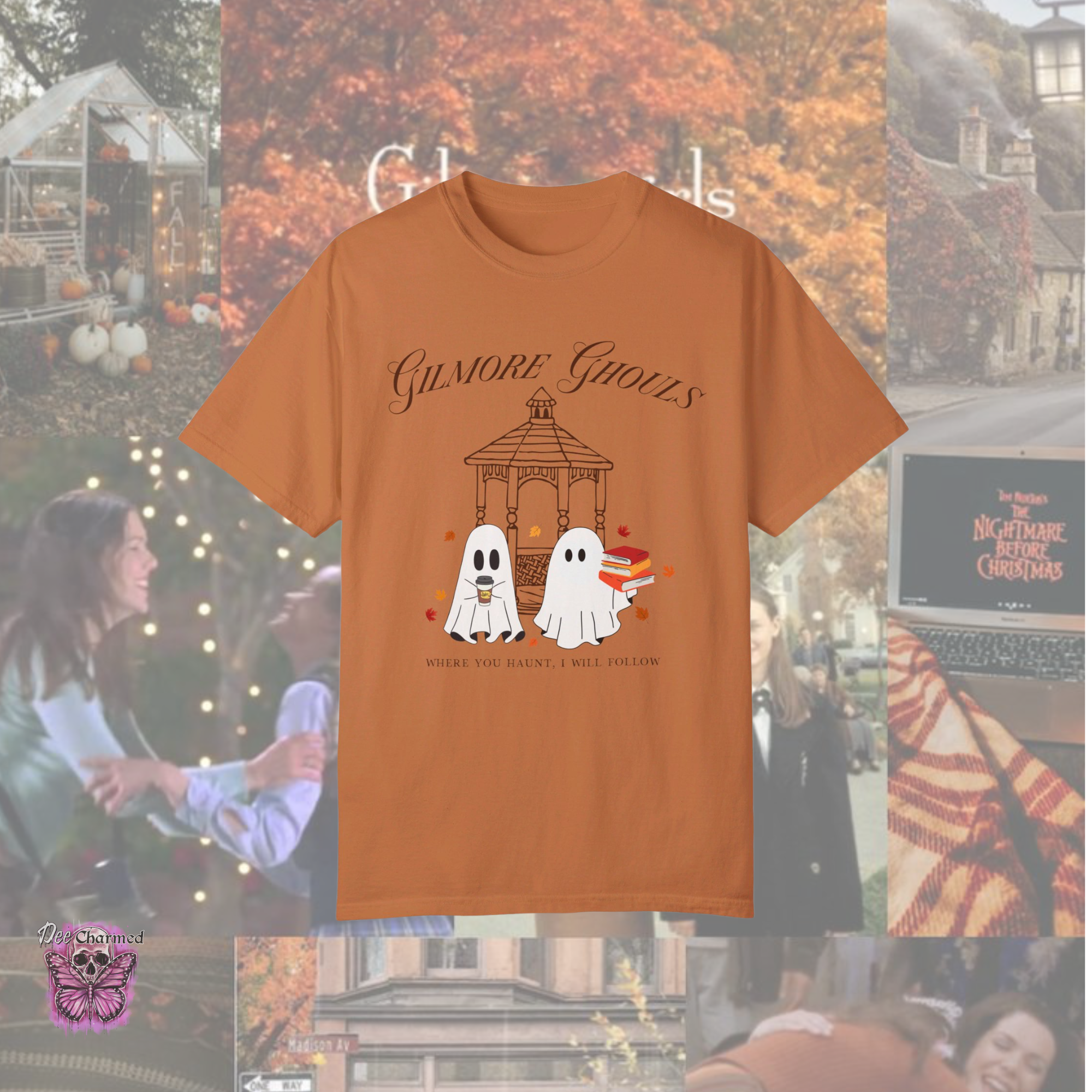 Gilmore Ghouls T-Shirt - Horror Movie Fan Gift, Halloween Costume, Pop Culture Apparel - Perfect for Cosplay, Comic Con & Halloween Parties